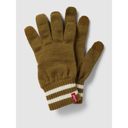 Rękawiczki z detalem z logo model ‘BEN’ ze sklepu Peek&Cloppenburg  w kategorii Rękawiczki męskie - zdjęcie 167817361