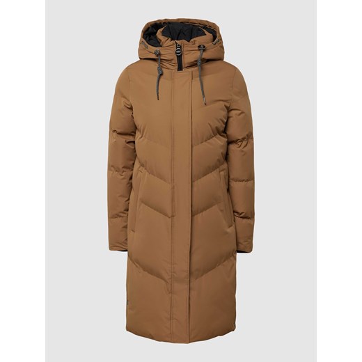 Płaszcz pikowany z kapturem ze sklepu Peek&Cloppenburg  w kategorii Płaszcze damskie - zdjęcie 167817724