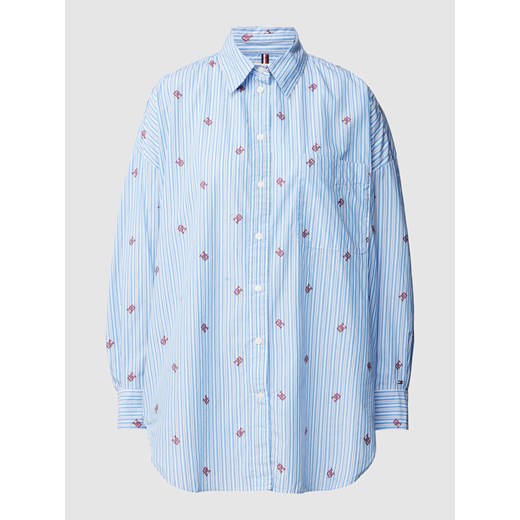 Bluzka koszulowa oversized z wzorem w paski Tommy Hilfiger 38 promocja Peek&Cloppenburg 