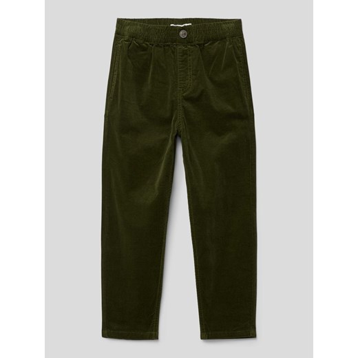 Spodnie materiałowe z drobnego sztruksu z elastycznym pasem model ‘BEN’ Name It 110 wyprzedaż Peek&Cloppenburg 