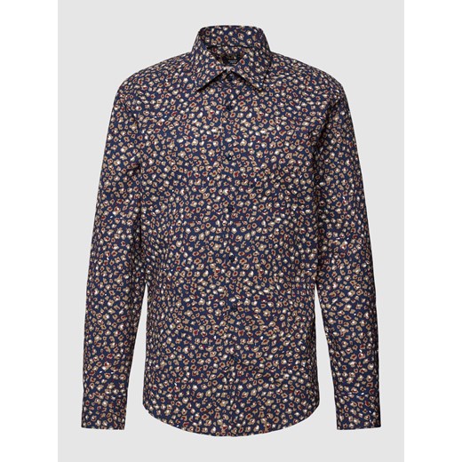 Koszula biznesowa o kroju regular fit z wzorem na całej powierzchni model ‘Joe’ ze sklepu Peek&Cloppenburg  w kategorii Koszule męskie - zdjęcie 167819442