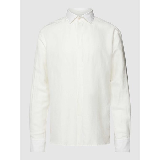 Koszula premium z dodatkiem lnu premium model ‘Kent’ ze sklepu Peek&Cloppenburg  w kategorii Koszule męskie - zdjęcie 167820284