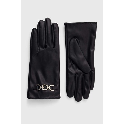 Guess rękawiczki DAGAN damskie kolor czarny AW5066 POL02 ze sklepu ANSWEAR.com w kategorii Rękawiczki damskie - zdjęcie 167843393