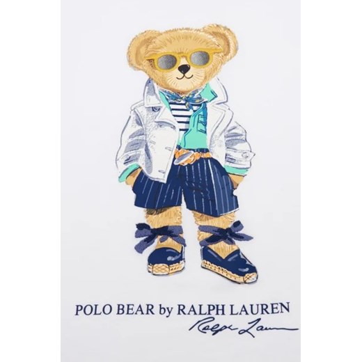Bluzka dziewczęca Polo Ralph Lauren z krótkim rękawem z bawełny 