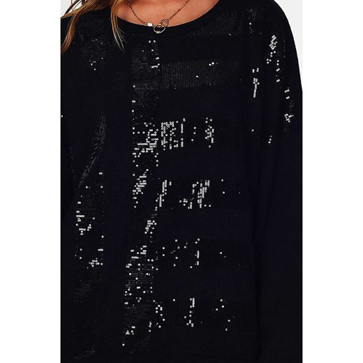 ASSUILI Sweter w kolorze czarnym 38 okazyjna cena Limango Polska
