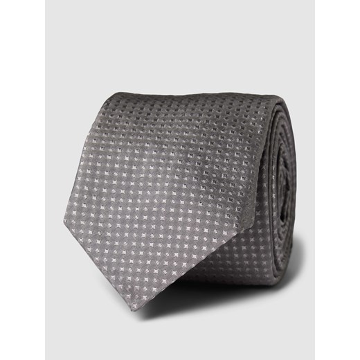 Krawat z jedwabiu z wzorem na całej powierzchni ze sklepu Peek&Cloppenburg  w kategorii Krawaty - zdjęcie 167850461