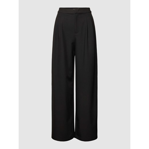 Spodnie materiałowe w jednolitym kolorze ze sklepu Peek&Cloppenburg  w kategorii Spodnie damskie - zdjęcie 167850932