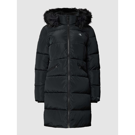 Płaszcz pikowany z nadrukiem z logo ze sklepu Peek&Cloppenburg  w kategorii Płaszcze damskie - zdjęcie 167851084