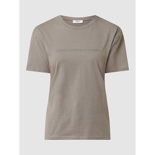 T-shirt z bawełny ekologicznej model ‘Liv’ ze sklepu Peek&Cloppenburg  w kategorii Bluzki damskie - zdjęcie 167851220