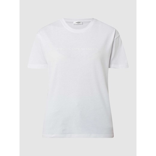 T-shirt z bawełny ekologicznej model ‘Liv’ ze sklepu Peek&Cloppenburg  w kategorii Bluzki damskie - zdjęcie 167851533
