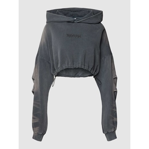 Bluza krótka w stylu Y2K z kapturem i efektem sprania ze sklepu Peek&Cloppenburg  w kategorii Bluzy damskie - zdjęcie 167851790