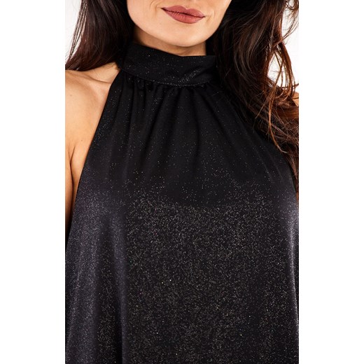 Sukienka AWAMA mini bez rękawów z okrągłym dekoltem trapezowa 