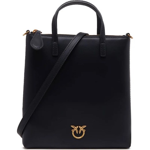 Pinko Skórzana torebka na ramię MINI SHOPPER VITELLO SETA ze sklepu Gomez Fashion Store w kategorii Torby Shopper bag - zdjęcie 167853794