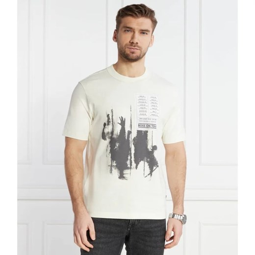 BOSS ORANGE T-shirt Te_Patchwork | Relaxed fit ze sklepu Gomez Fashion Store w kategorii T-shirty męskie - zdjęcie 167853804