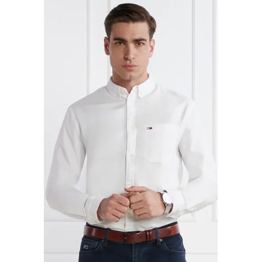Koszula męska Tommy Jeans z klasycznym kołnierzykiem casual