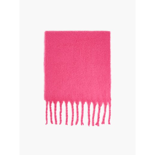 Cropp - Różowy szalik z frędzlami - różowy Cropp Uniwersalny promocja Cropp