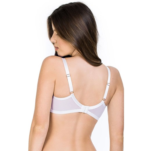 Biały biustonosz miękki soft balkonetka Delice 19091 z paskami, Kolor biały, Rozmiar 65E, Mediolano ze sklepu Intymna w kategorii Biustonosze - zdjęcie 167859691