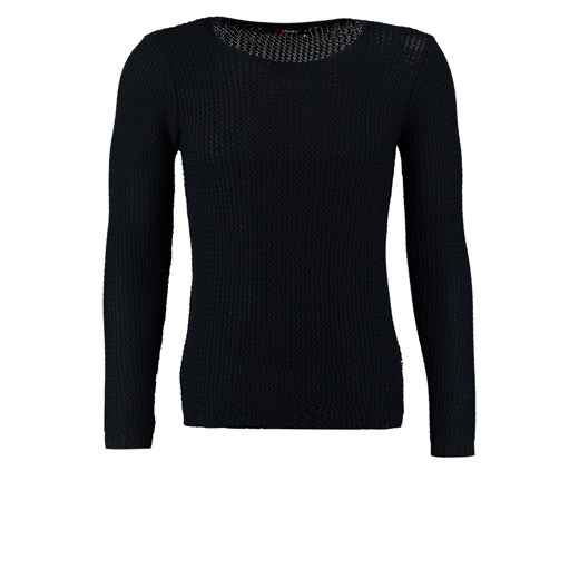 CENT´S Sweter bleu marine zalando czarny abstrakcyjne wzory