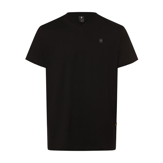 G-Star RAW Koszulka męska Mężczyźni Bawełna czarny jednolity ze sklepu vangraaf w kategorii T-shirty męskie - zdjęcie 167863022
