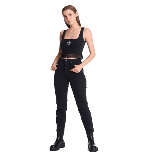 Vive Maria Top &quot;Lace Vamp&quot; w kolorze czarnym ze sklepu Limango Polska w kategorii Bluzki damskie - zdjęcie 167864661