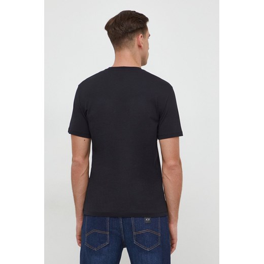 Armani Exchange t-shirt bawełniany męski kolor czarny z nadrukiem Armani Exchange XL ANSWEAR.com