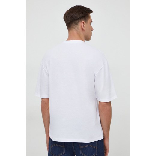 Armani Exchange t-shirt bawełniany męski kolor biały z nadrukiem Armani Exchange XXL ANSWEAR.com