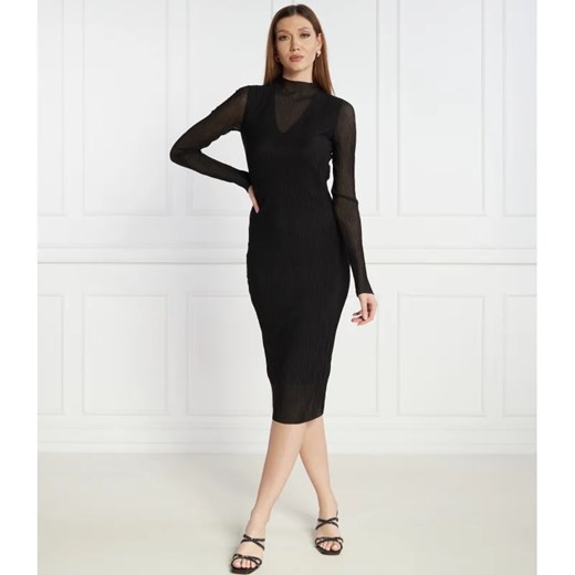 BOSS BLACK Tiulowa sukienka Eviba ze sklepu Gomez Fashion Store w kategorii Sukienki - zdjęcie 167867672