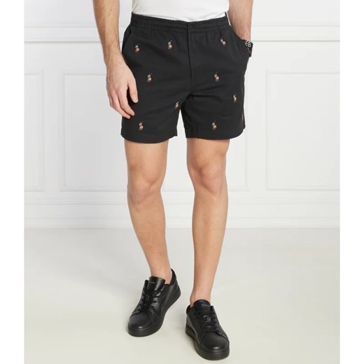 Czarne spodenki męskie Polo Ralph Lauren na lato