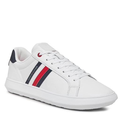 Sneakersy Tommy Hilfiger Essential Leather Cupsole FM0FM04921 White YBS Tommy Hilfiger 40 eobuwie.pl