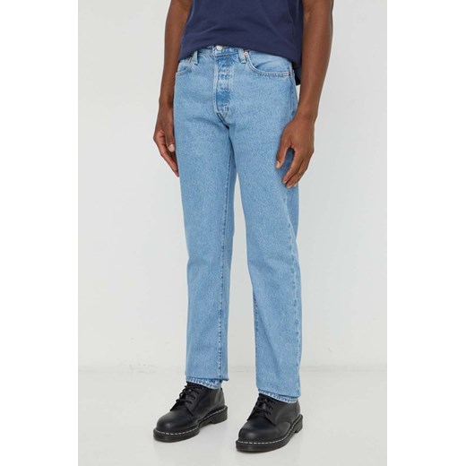 Levi&apos;s jeansy 501 54 męskie kolor niebieski ze sklepu ANSWEAR.com w kategorii Jeansy damskie - zdjęcie 167871364