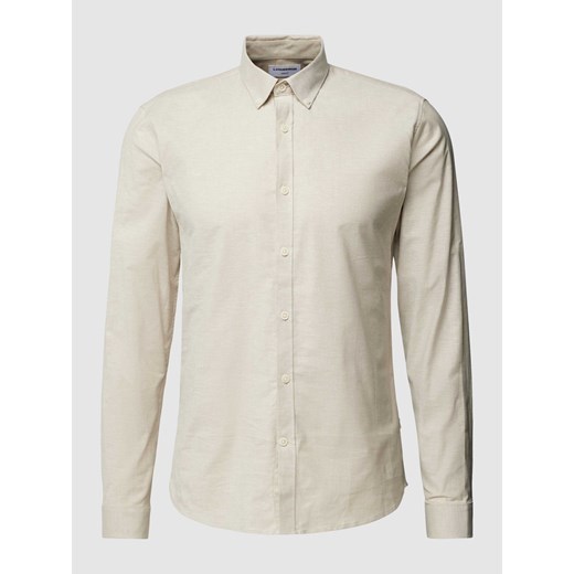 Koszula casualowa o kroju slim fit z kołnierzykiem typu button down model ‘Oxford’ ze sklepu Peek&Cloppenburg  w kategorii Koszule męskie - zdjęcie 167871683