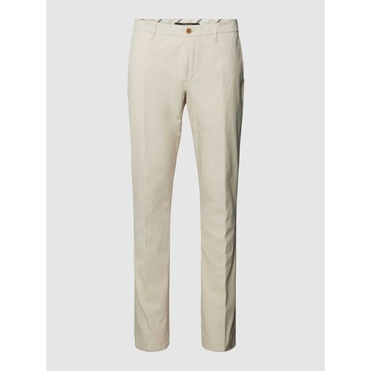 Chinosy o kroju slim fit z bocznymi,wpuszczanymi kieszeniami model ‘ROB’ Alberto 33/30 Peek&Cloppenburg