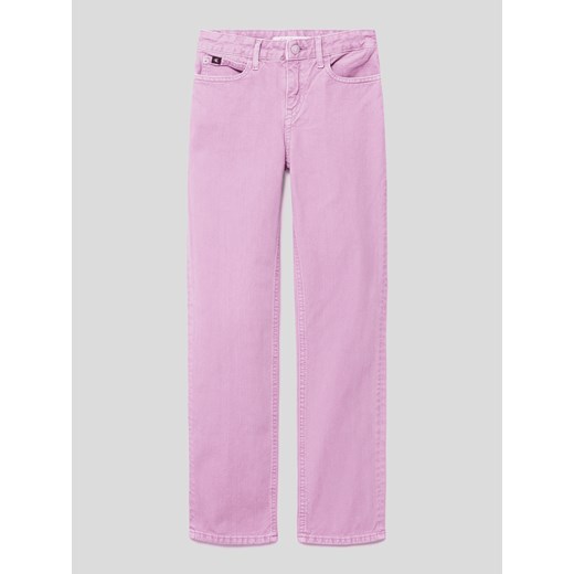 Jeansy z szeroką nogawką z bawełny model ‘IRIS ORCHID’ ze sklepu Peek&Cloppenburg  w kategorii Spodnie dziewczęce - zdjęcie 167872204