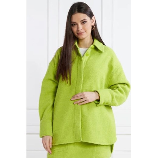 Samsøe Samsøe Kurtka | Oversize fit | z dodatkiem wełny S okazyjna cena Gomez Fashion Store