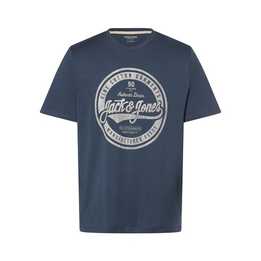 Jack & Jones Koszulka męska - JJEJeans Mężczyźni Bawełna granatowy nadruk ze sklepu vangraaf w kategorii T-shirty męskie - zdjęcie 167874994