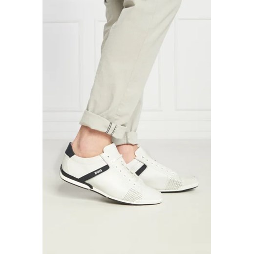 Buty sportowe męskie białe BOSS HUGO z tworzywa sztucznego 
