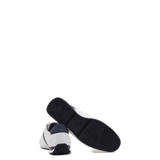 Buty sportowe męskie BOSS HUGO białe z tworzywa sztucznego sznurowane 