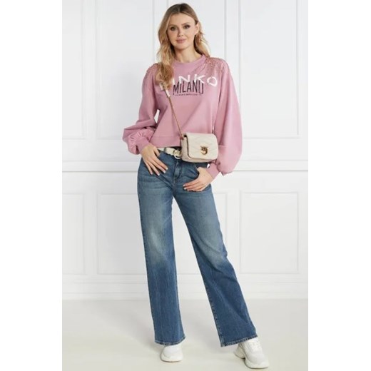 Pinko Skórzana listonoszka LOVE CLICK PUFF BABY SHEEP Pinko OS Gomez Fashion Store