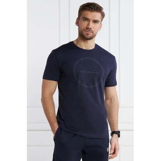 T-shirt męski niebieski Emporio Armani 