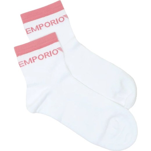 Białe skarpetki damskie Emporio Armani