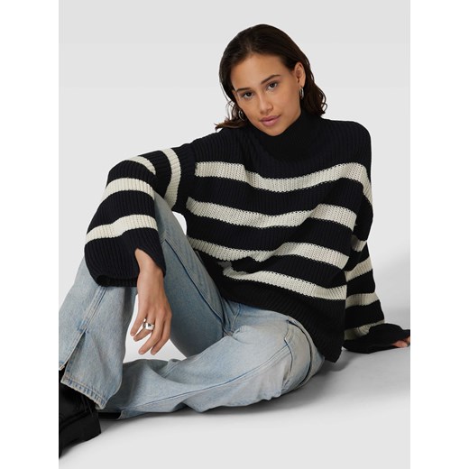 Sweter z dzianiny ze wzorem w paski model ‘BELLA’ L okazja Peek&Cloppenburg 