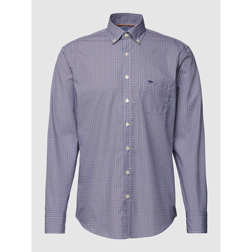 Koszula casualowa o kroju slim fit z kołnierzykiem typu button down ze sklepu Peek&Cloppenburg  w kategorii Koszule męskie - zdjęcie 167881791