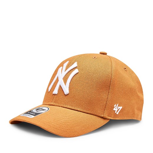 Czapka z daszkiem 47 Brand MLB New York Yankees '47 MVP SNAPBACK B-MVPSP17WBP-BO Pomarańczowy ze sklepu eobuwie.pl w kategorii Czapki z daszkiem damskie - zdjęcie 167884634
