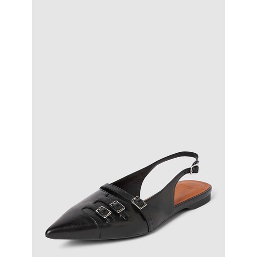 Sandały skórzane z cienkimi paskami model ‘HERMINE’ ze sklepu Peek&Cloppenburg  w kategorii Balerinki - zdjęcie 167889172