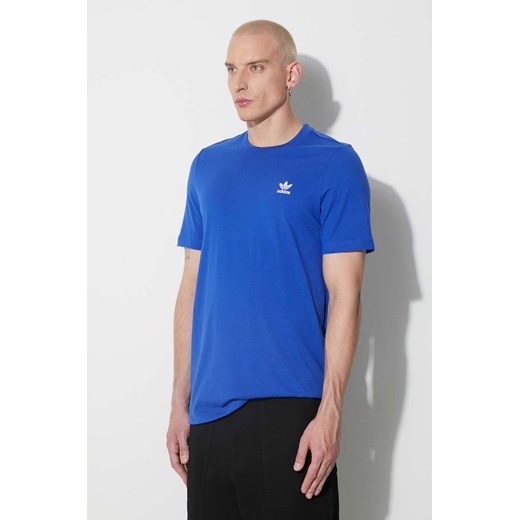 adidas Originals t-shirt bawełniany kolor niebieski IA4870-SELUBL ze sklepu PRM w kategorii T-shirty męskie - zdjęcie 167889282