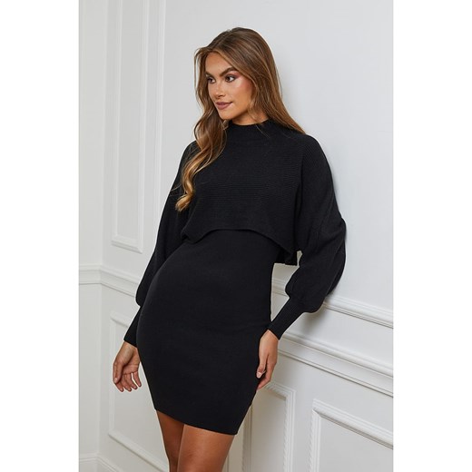Soft Cashmere Sukienka w kolorze czarnym ze sklepu Limango Polska w kategorii Sukienki - zdjęcie 167890853