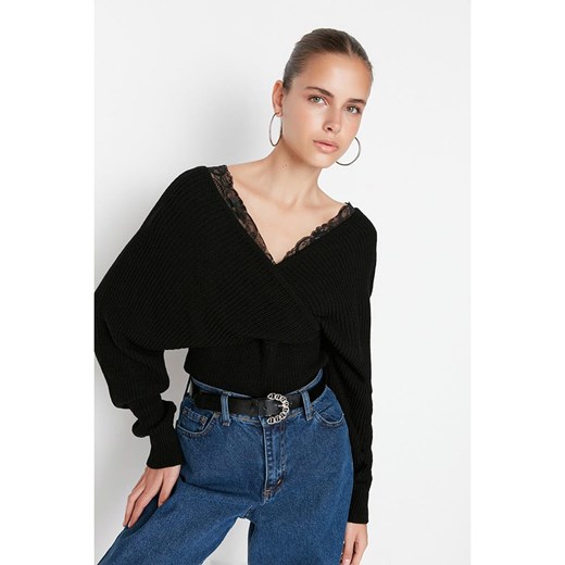 trendyol Sweter w kolorze czarnym ze sklepu Limango Polska w kategorii Swetry damskie - zdjęcie 167891063