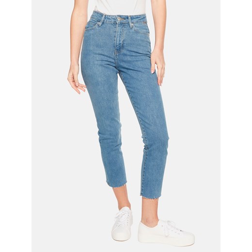 Damskie jeansy mom fit z surowym wykończeniem nogawek L'AF Taga ze sklepu Eye For Fashion w kategorii Jeansy damskie - zdjęcie 167893061