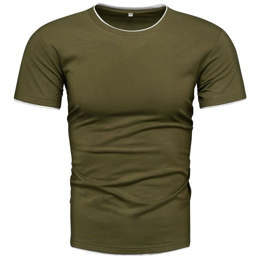 Koszulka męska t-shirt zielony Recea ze sklepu Recea.pl w kategorii T-shirty męskie - zdjęcie 167893100