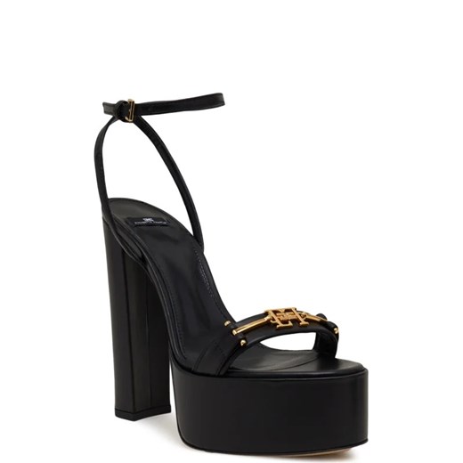 Elisabetta Franchi Skórzane sandały na słupku ze sklepu Gomez Fashion Store w kategorii Sandały damskie - zdjęcie 167895491